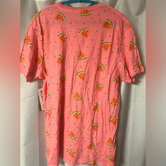 Men’s pink Urban Heritage Festival tee shirt with watermelon pattern. Size L - Picture 2 of 4